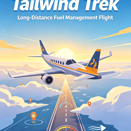 Tailwind Trek: Long-Distance Fuel Management Flight