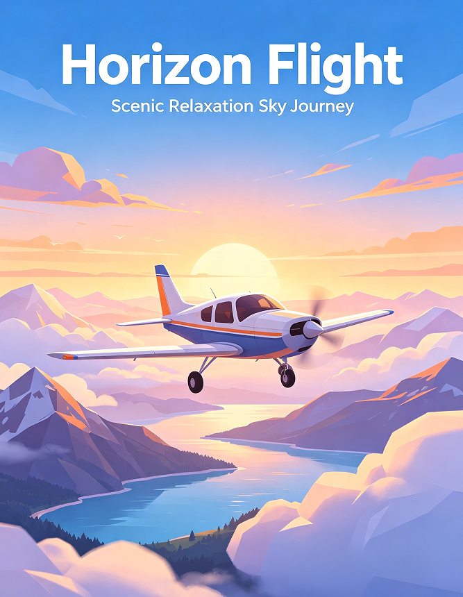 Horizon Flight: Scenic Relaxation Sky Journey