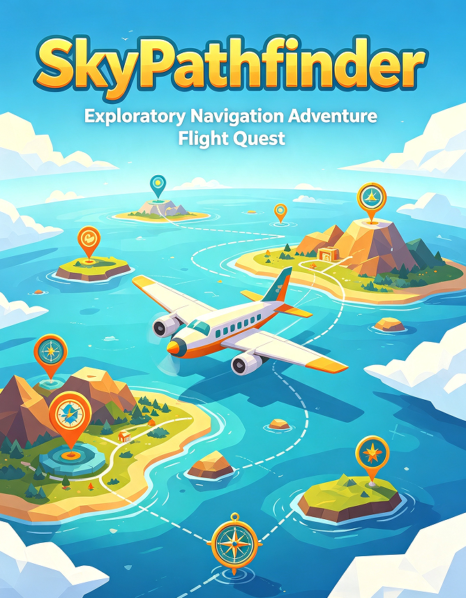 SkyPathfinder: Exploratory Navigation Adventure Flight Quest