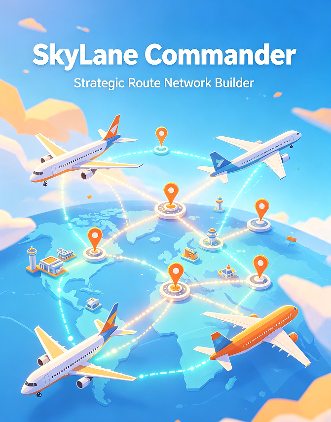 SkyLane Commander: Strategic Route Network Builder